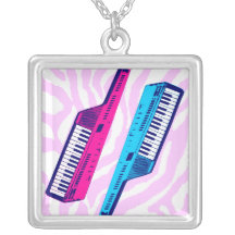 Corey Tiger-80er Retro Vintage Keytar Halskette