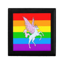 Corey Tiger-80er Unicorn-Regenbogen Erinnerungskiste