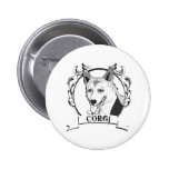 Corgi-T-Shirt Anstecknadelbuttons