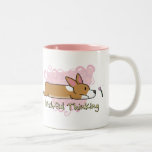 Corgi-Wunschdenken-Becher Kaffee Haferl