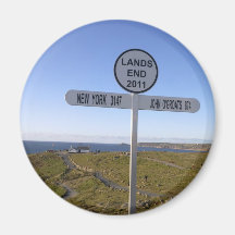 Cornwall landet Ende Kühlschrankmagnet