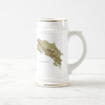 Costa Rica-Flagge ~ Karten-Becher Kaffee Tasse