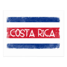 Costa Rica-Flagge Postkarten