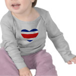 Costa Rica-Flaggen-Herz-T-Shirt