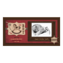 Cowboy-Baby-Foto-Karte Fotokarten