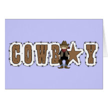Cowboy-Dank - Western-Freundschaft Karten