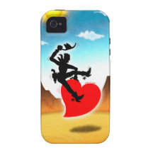 Cowboy, der ein wildes Herz reitet Vibe iPhone 4 Hülle