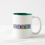 Cowboy gemacht von den Elementen Teetasse