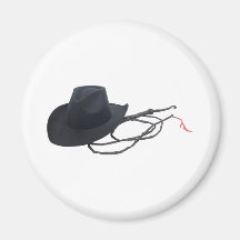 CowboyHatWhip090309 Kühlschrankmagnet