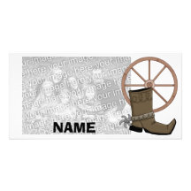 Cowboystiefel-Fotokarte