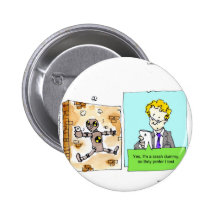 Crash Text Dummy Funny Pin