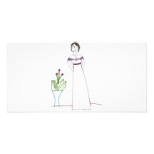 Creepy Pflanze Janes Austen Photo Karte