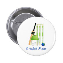 Cricket Mom Tees and Gifts - Great Gift Idea Pinback Button