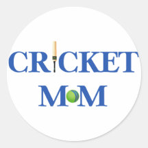 Cricket Mom Tees and Gifts - Great Gift Idea Round Sticker