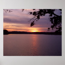 CricketDiane Landschaftfoto-ish See-Sonnenuntergan Posterdrucke