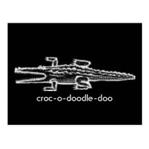 Croc-Ogekritzel-doo Postkarte