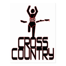 CROSS COUNTRY-ZIELLINIE-LÄUFER POSTKARTEN