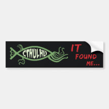 Cthulhu Fisch-Autoaufkleber - Lovecraft