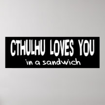 Cthulhu Lieben Sie Plakatdrucke