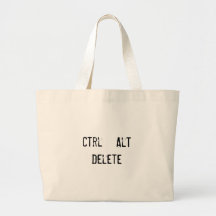 Ctrl + Alt + Löschung Leinentaschen
