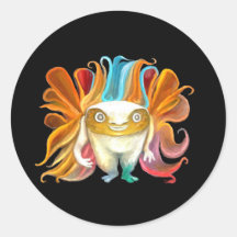 * CucuFakeMascot * Runder Sticker