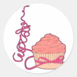 Cupcake Runde Sticker