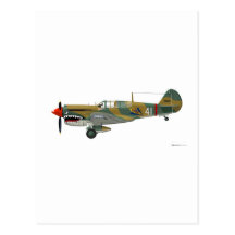 Curtiss P-40 Warhawk Postkarte