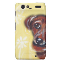 Cute Dachshund butterfly Motorola Droid RAZR Covers