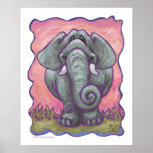 Cute Elephant Poster