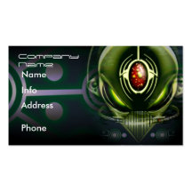 Cyborg-alien-Geschäfts-Karten Visitenkarten Vorlagen