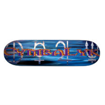 CymbaLyk Ozean-Symbole - besonders angefertigt Personalisiertes Skateboard