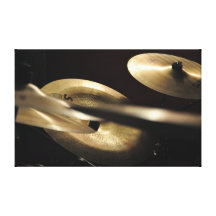 Cymbols on a drum kit decor canvas print