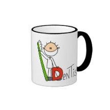 D ist für Zahnarzt-Becher Kaffee Tasse