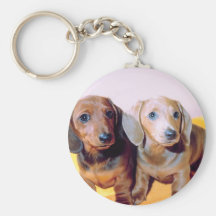 Dachsund-Welpen Schlüsselanhänger