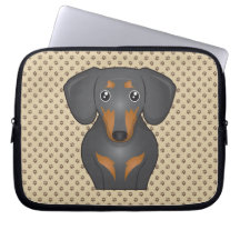Dackel-Cartoon Laptop Schutzhüllen