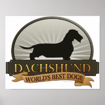 Dackel [Draht-haarig] Poster