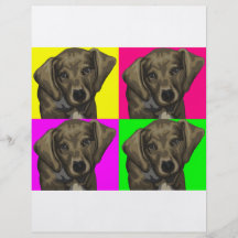 Dackel-helle Hundecollage Flyer