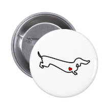 Dackel-Herz Buttons