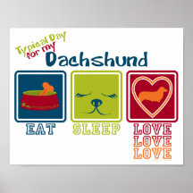 Dackel [langhaarig] plakatdruck