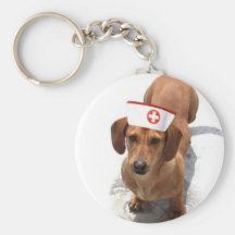Dackelkrankenschwester keychain schlüsselband