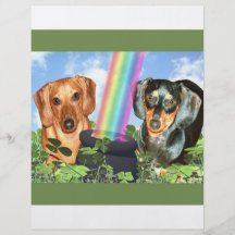 Dackeln St. Patricts Tages Flyerdesign