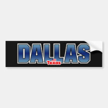 Dallas-Stoßdämpfer Autoaufkleber