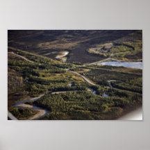 Dalton-Landstraßenüberfahrt Goldgruben-Nebenfluss Plakat
