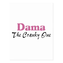 Dama das verschrobe postkarte