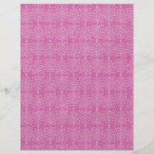 damask22  HOT PINK WHITE DAMASK DECORATIVE SCROLL Personalized Flyer