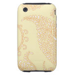 Damask vintage paisley henna floral pattern tough iPhone 3 case