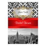 Damast-Brautparty NYC Skyline BW 432 laden V ein einladungen
