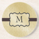 Damast-Monogramm-Untersetzer