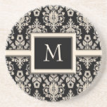 Damast-Monogramm-Untersetzer