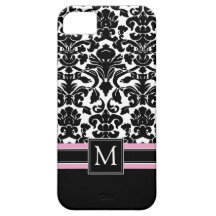 Damast-Muster mit Monogramm Schutzhülle Fürs iPhone 5
